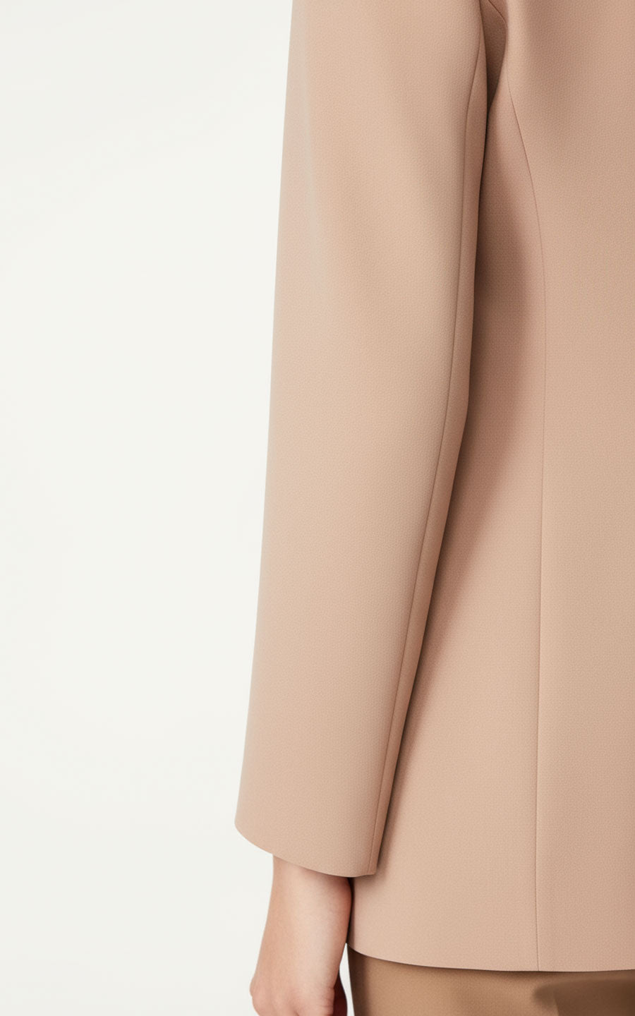 Pink Professional Blazer Woman Doublebreasted Tailored