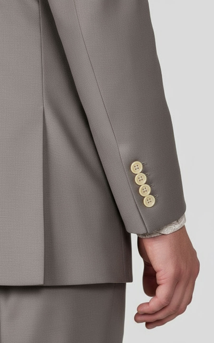 Mens Gray Striped Suit Set Custom Tailored Business Formal