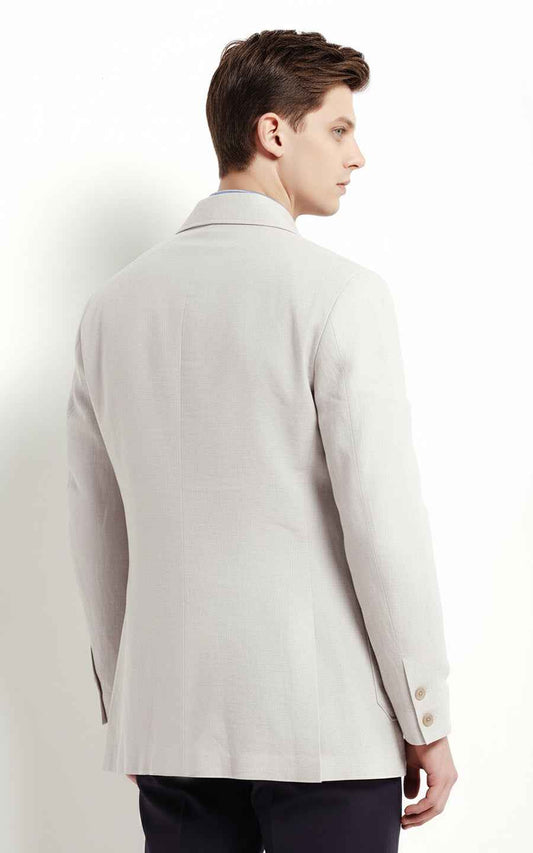Custom Off white Men's Workwear Casual Jacket Coat | WIAI Custom Suits - View 2
