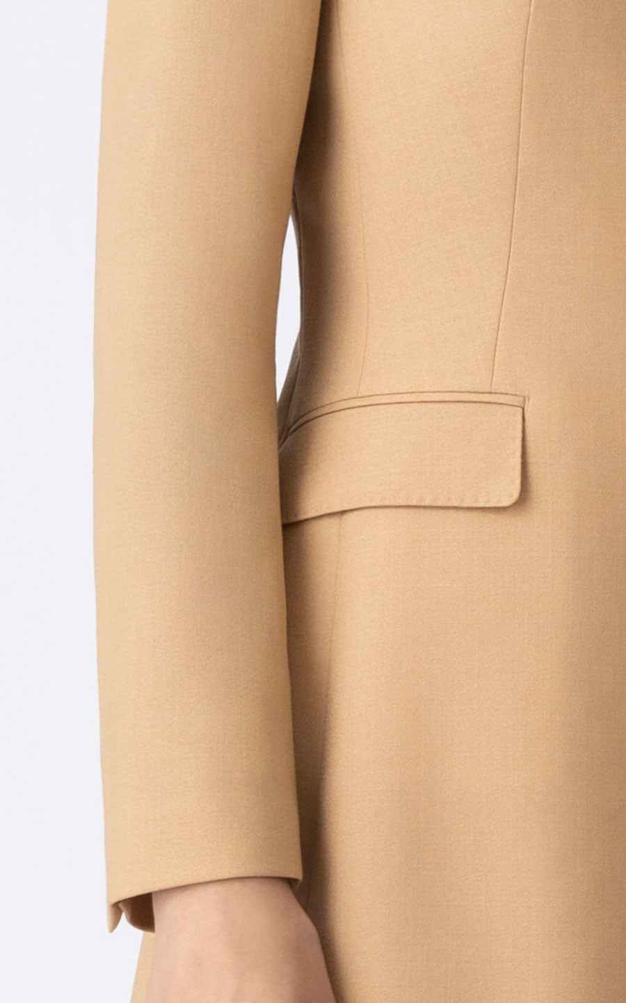 Camel Blazer Skirt Set - Professional Business Suit