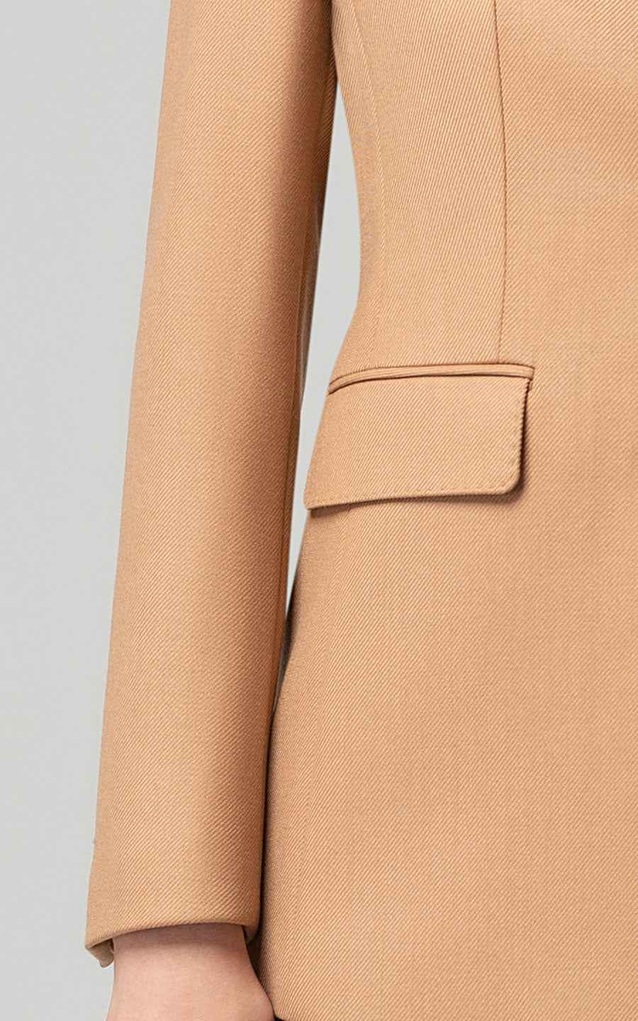 Women's Camel Business Suit Set - Blazer & Trousers