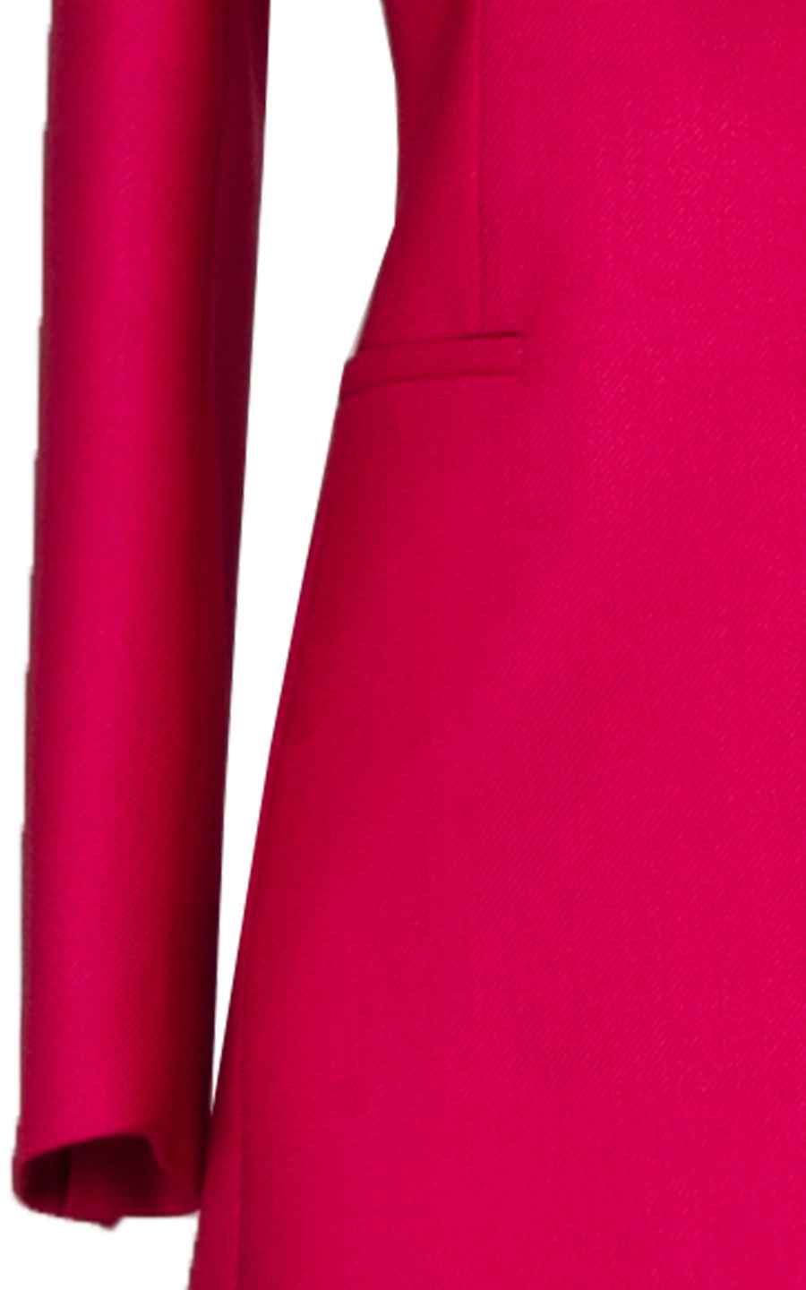 Women's Red Single Button Blazer - Professional Suit Jacket