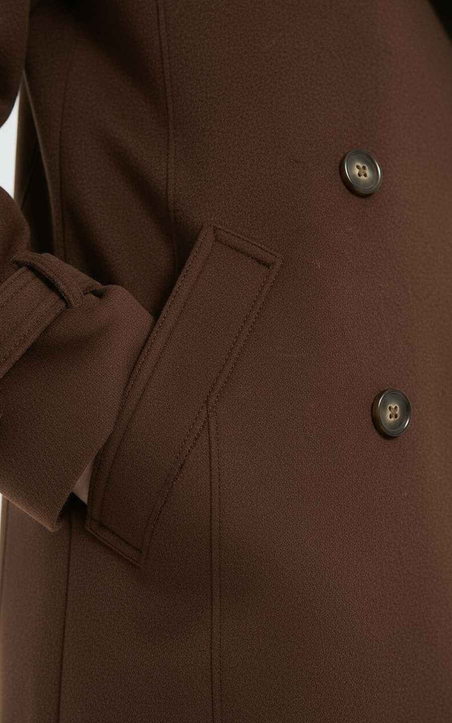 Brown Trench Coat - Classic Double-Breasted Style