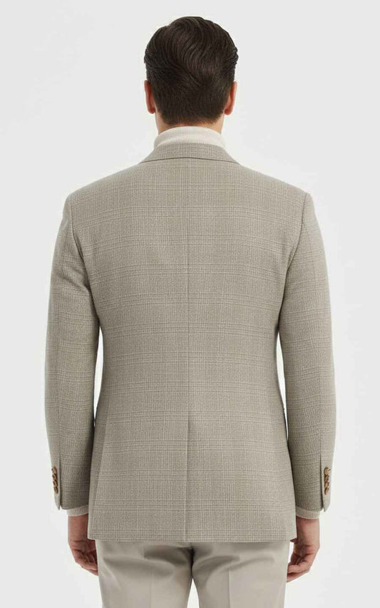 Custom Suits: Double-Breasted Plaid Blazer