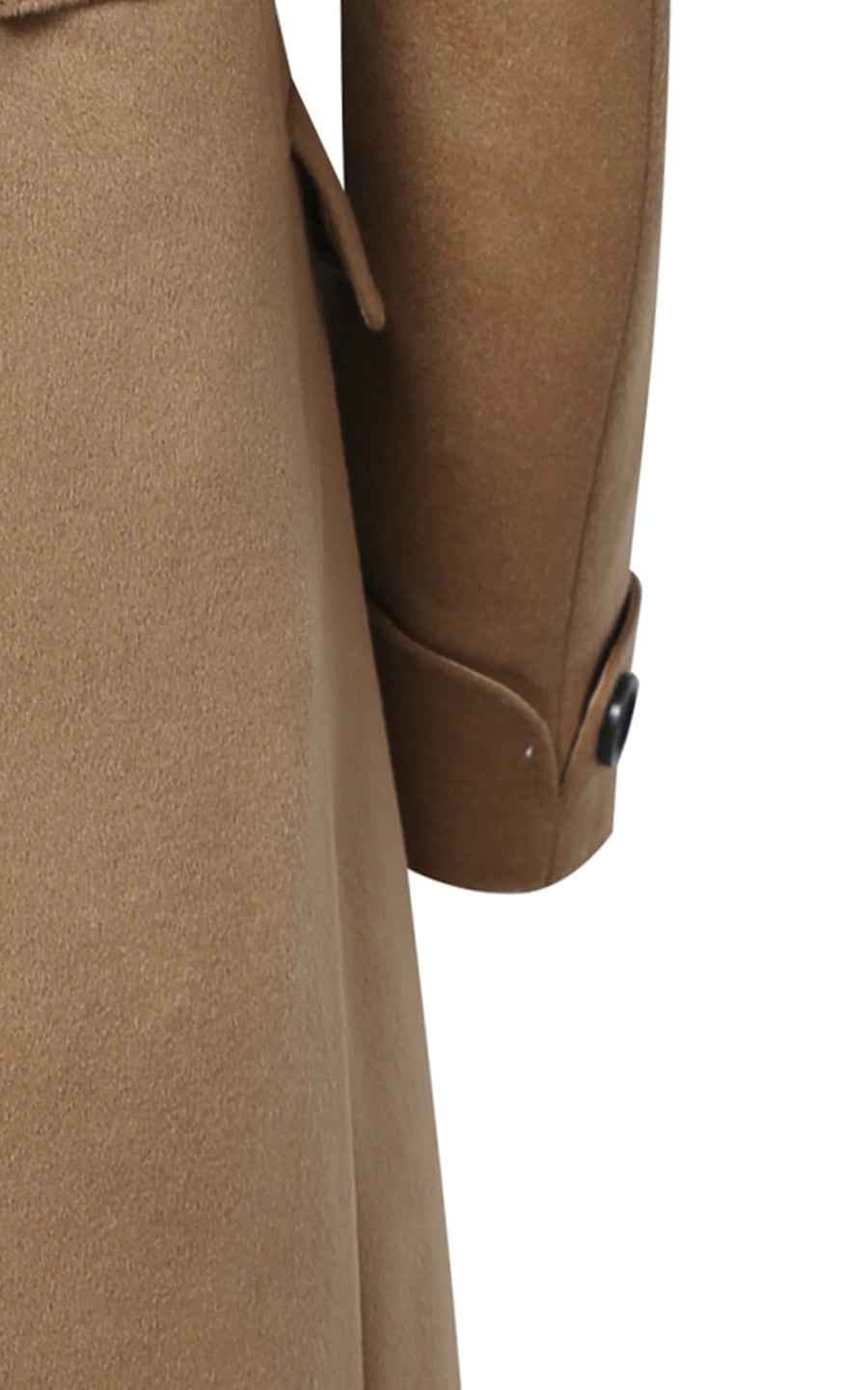 Custom Double-Breasted Camel Hair and Men's Wool Winter Coat