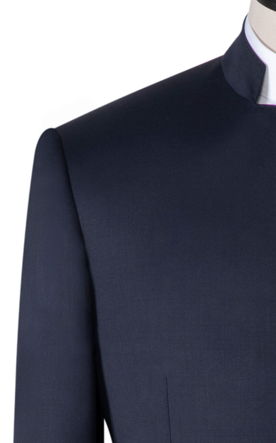 Oriental blue jacquard dress elegant style custom fit