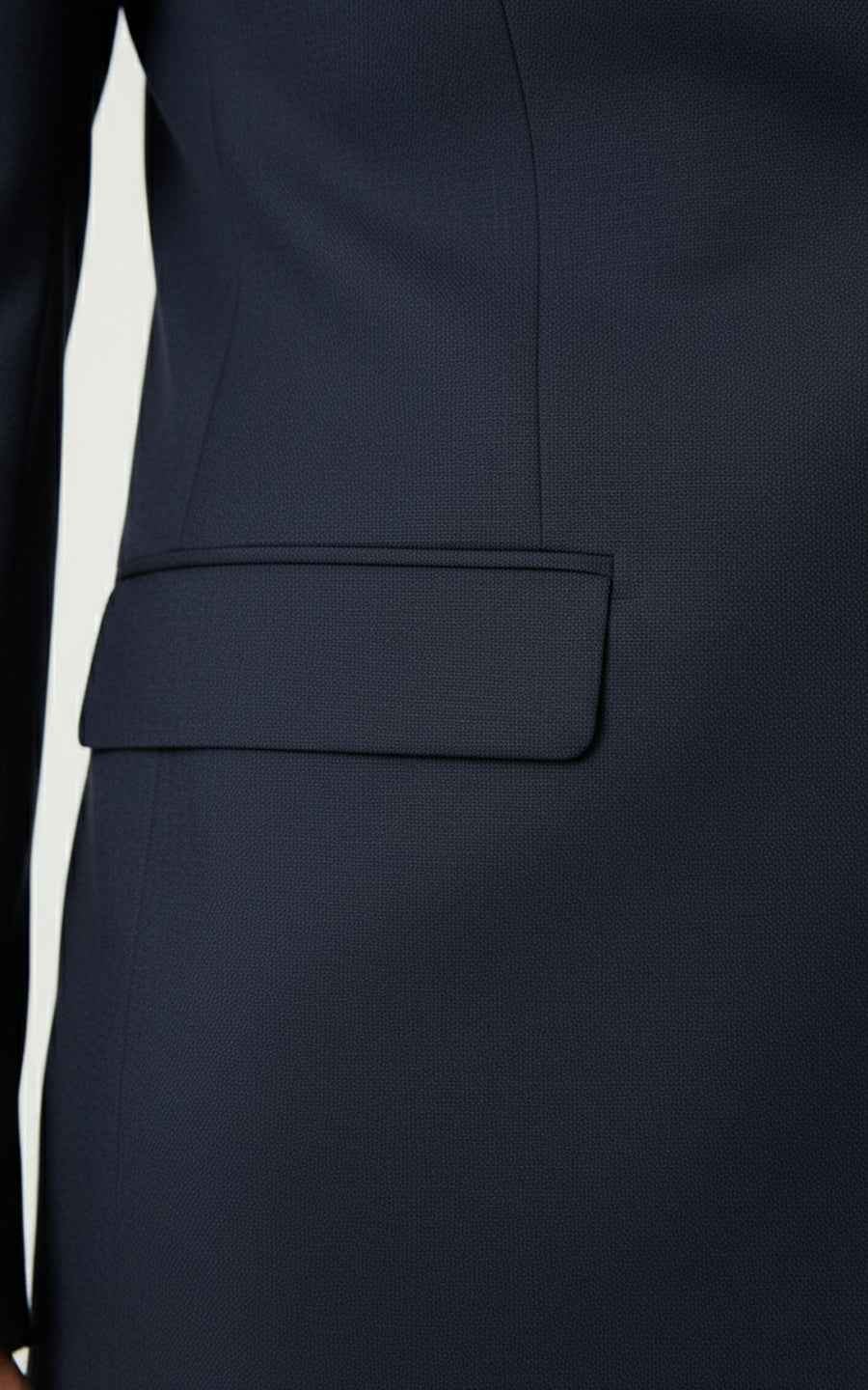 Deep Haze Blue Plain Weave Custom Men Business Suit Set Wear