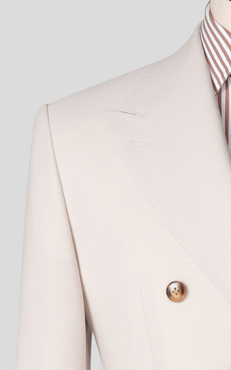 Men's custom off-white plaid blazer tailored fit