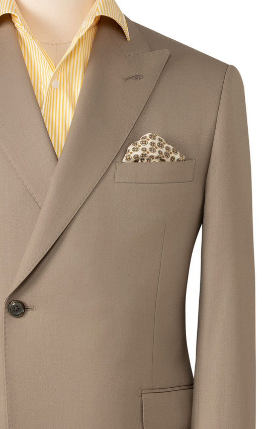 Light Brown Twill Texture - Premium Casual Blazer Fabric