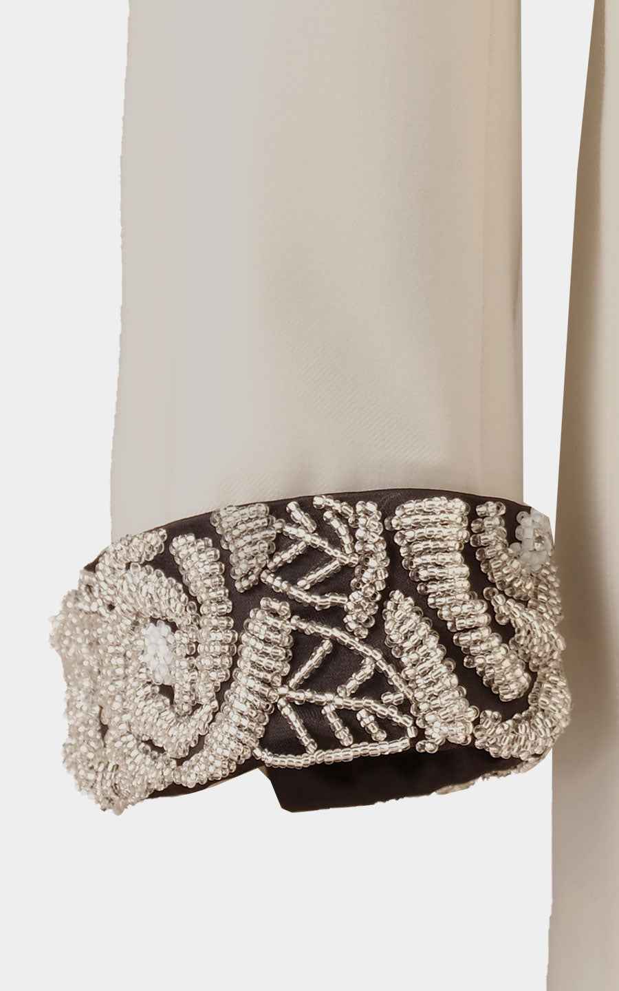 Men's White Wool Wedding Tuxedo - Custom Premium