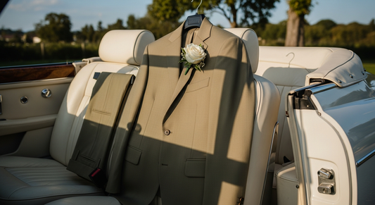 custom suits nearby - Wedding Transportation Style Etiquette: How to Match Your Formal Suit