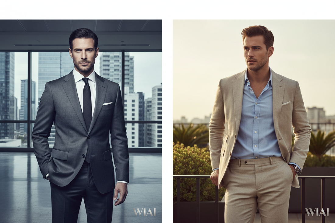 Business Suit vs Casual Suit: Complete Guide 2025 | WIAI Custom Tailoring