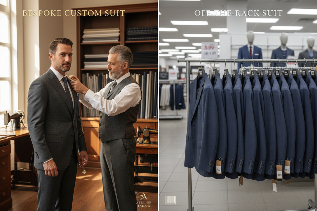 Custom Tailored Suits vs Off-the-Rack Suits: Complete Guide 2025