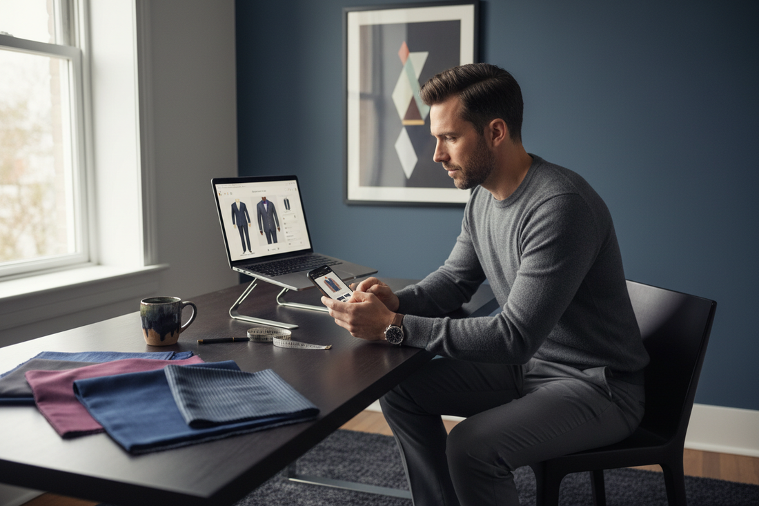 Online vs In-Store Custom Suits: The Modern Gentleman's Guide to Bespoke Tailoring