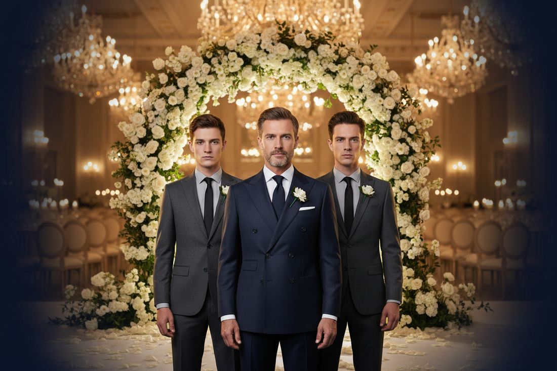 How Should the Groom and Groomsmen Dress at a Wedding? The Complete Suit Guide