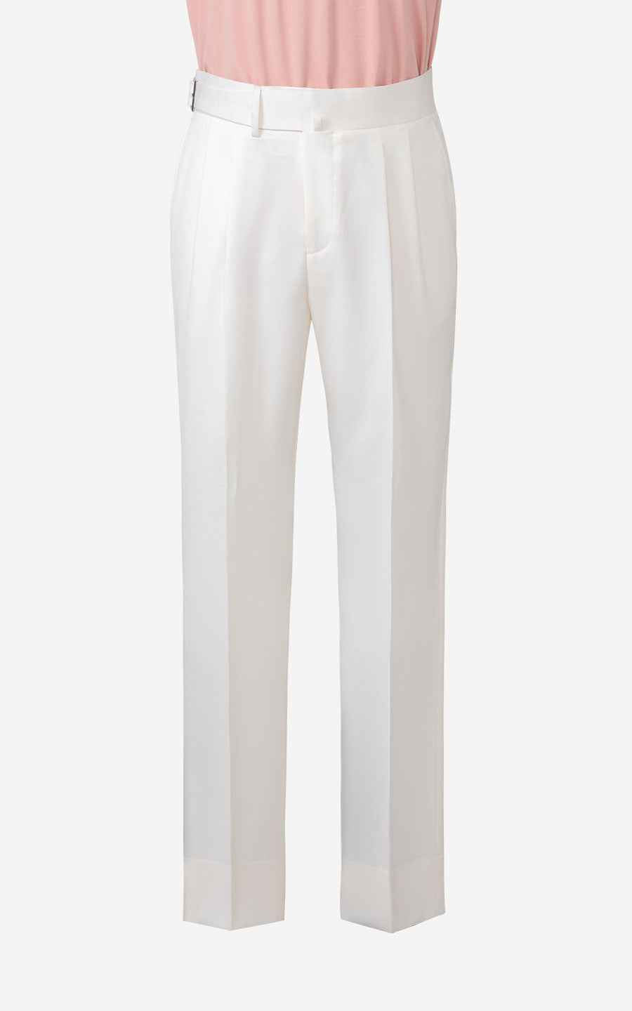 Women's White Elegant Business Suit Set - Blazer & Pants