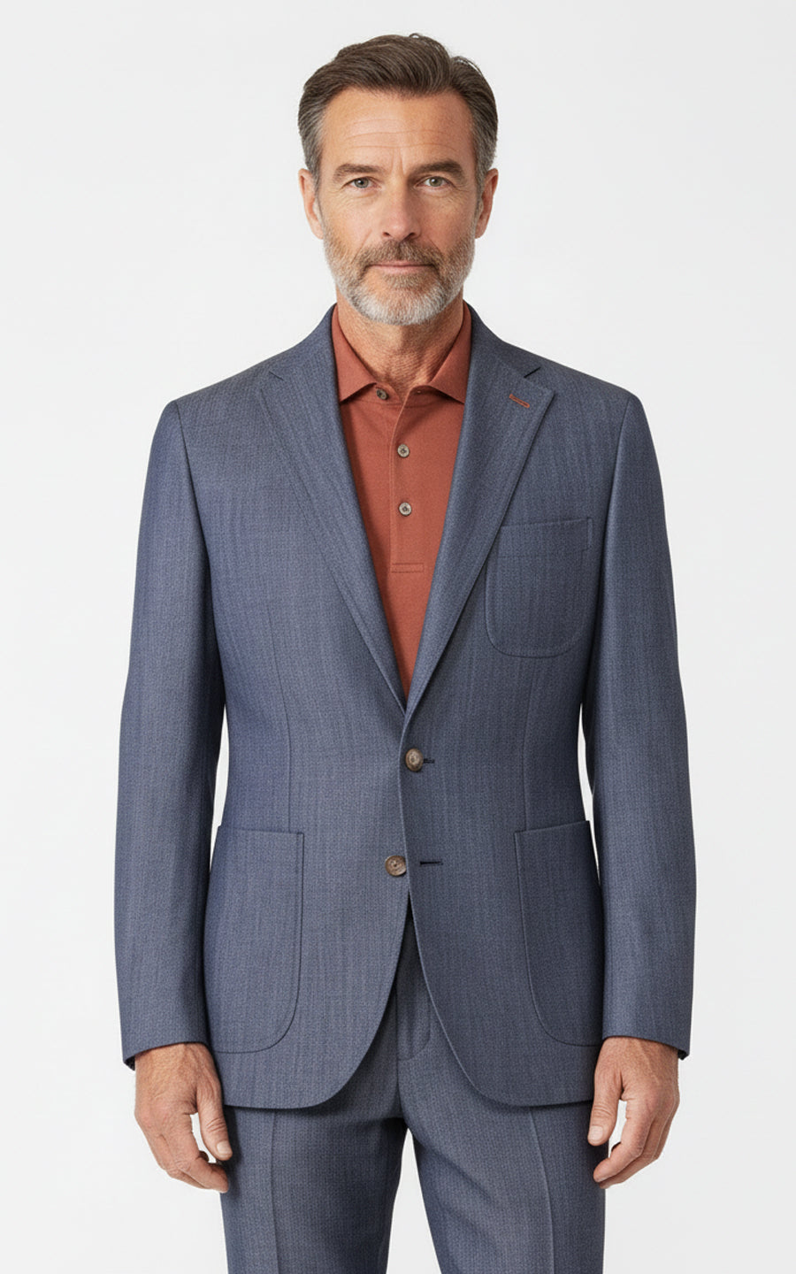 Mens Washable Wool Casual Blazer Denim Customized Blazer