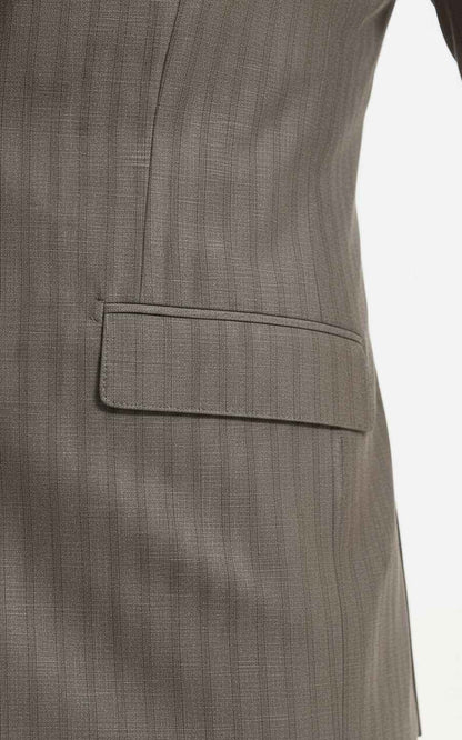 Men's Grey Suit Slim Fit Business Formal Classic