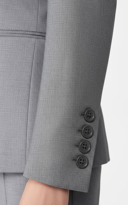 Tailored Gray Blazer Women Business Professional Custom Suit