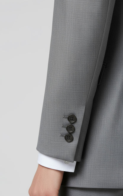 Professional Gray Blazer - Tailored Business Jacket