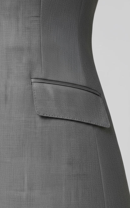 Professional Gray Blazer - Tailored Business Jacket