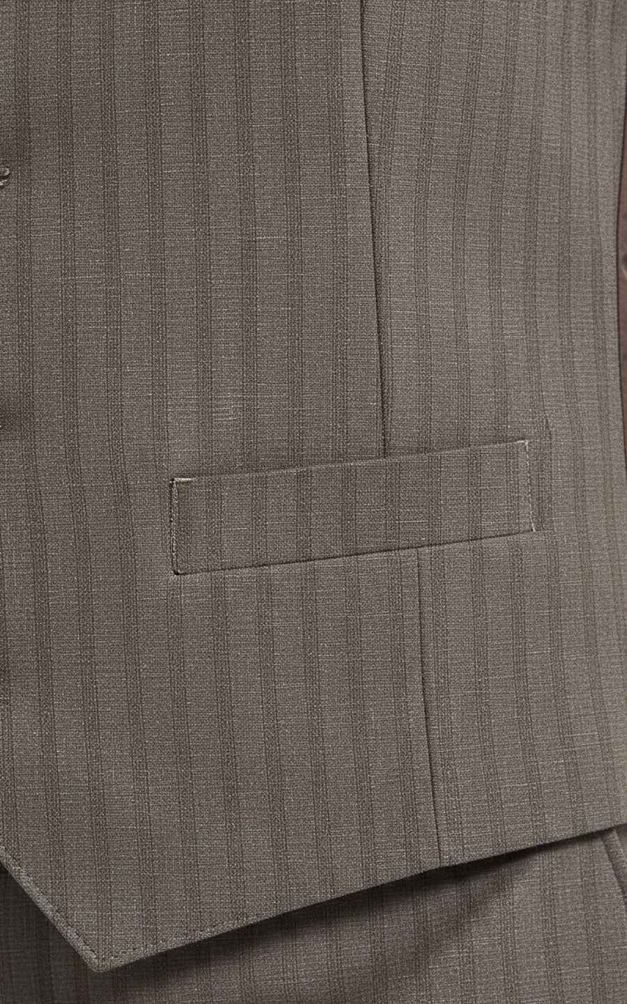 Men's Vest Suit Classic Gray Three-Piece Set