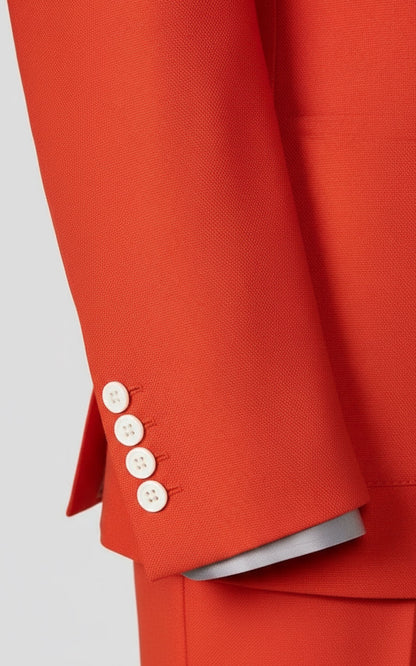 Women's Bold Red Power Suit Set - Statement Blazer
