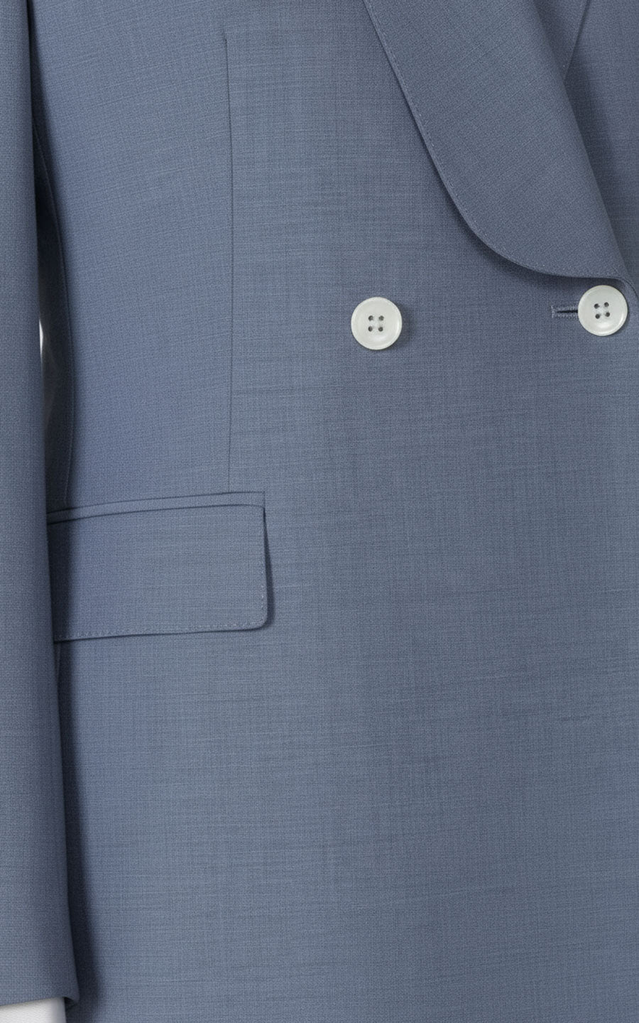 Custom Blue DoubleBreasted Women's Suits Set Business Wear