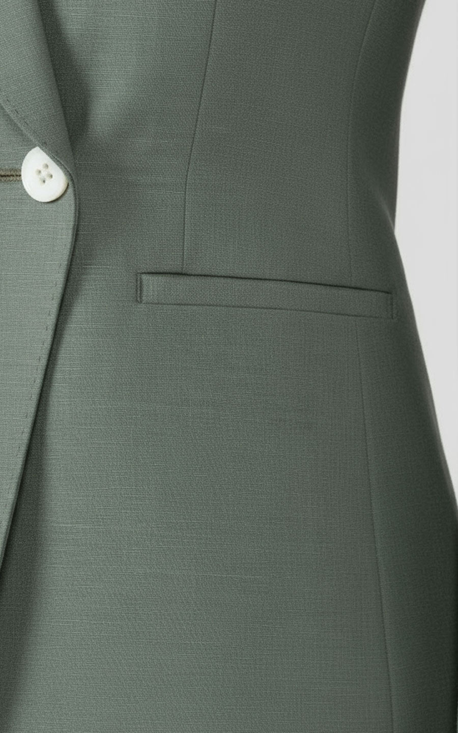 Sage Green Double-Breasted Suit Set