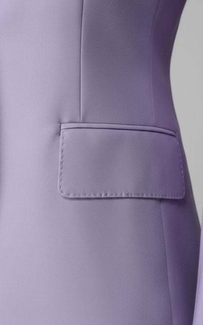 Women Purple Custom Tailored Blazer Business Professional