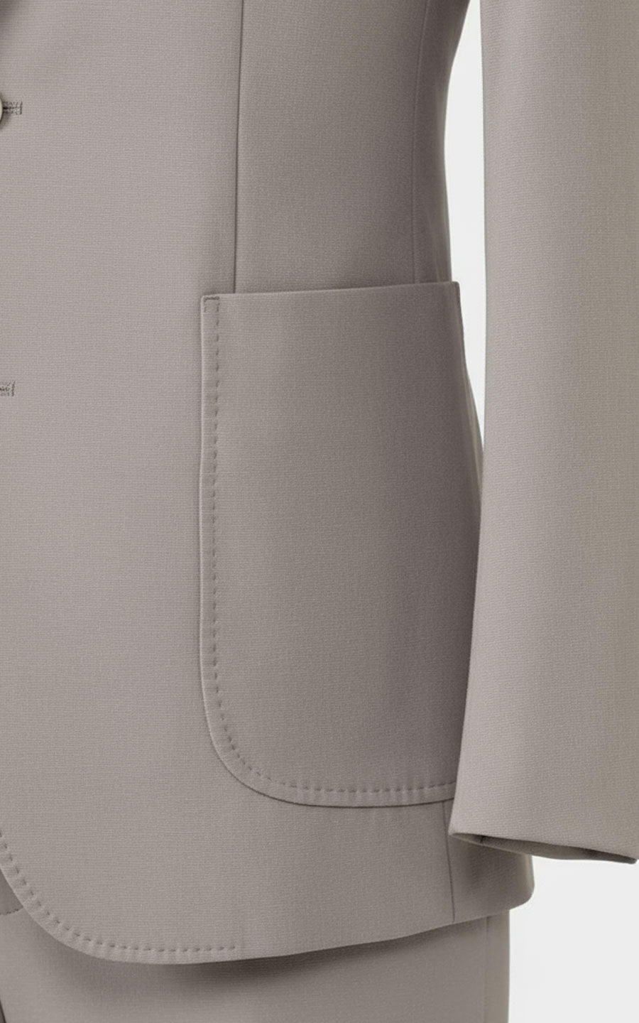 Premium Beige Wool Custom Suit Set Men Business Formal