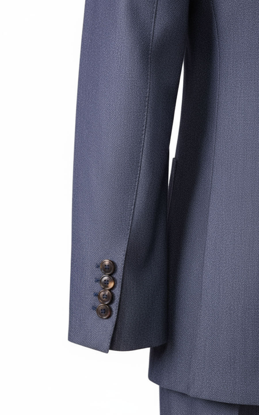 Gray Blue Wool Business Online Suit Custom Casual Men Tailored Set