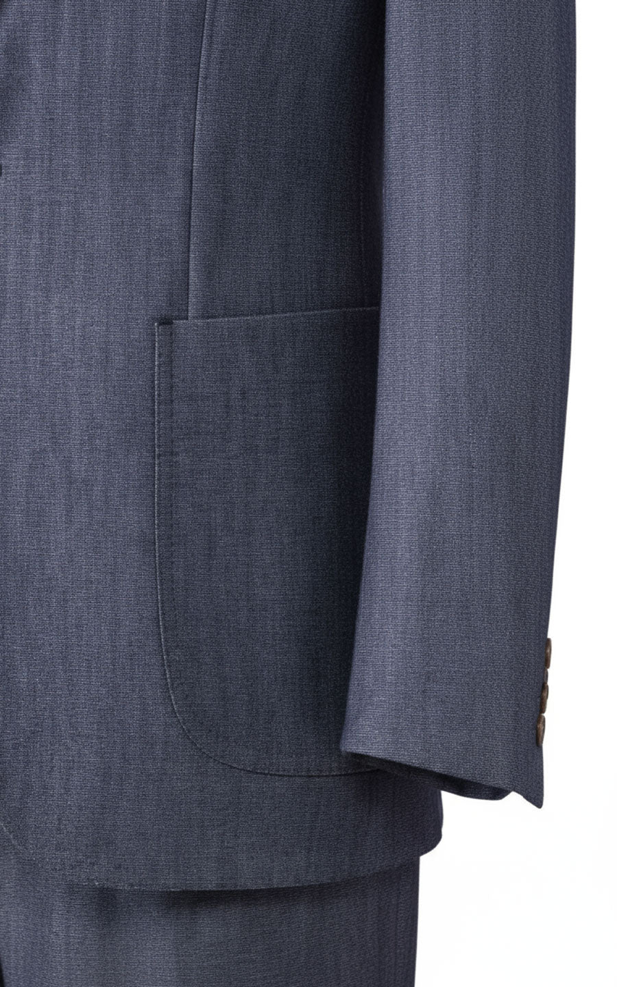 Gray Blue Wool Business Online Suit Custom Casual Men Tailored Set