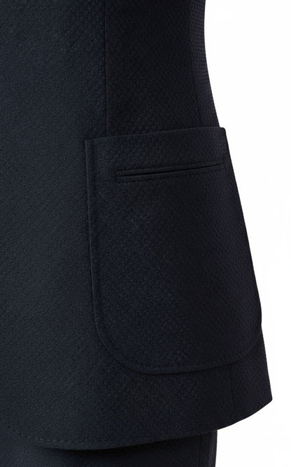 Navy Blue Suits Custom Set Wool Mens Formal Business