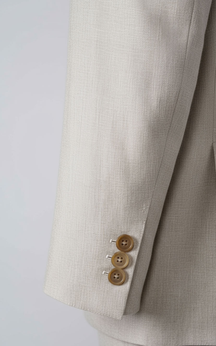 Men's Suit Customization Linen Beige Casual Set