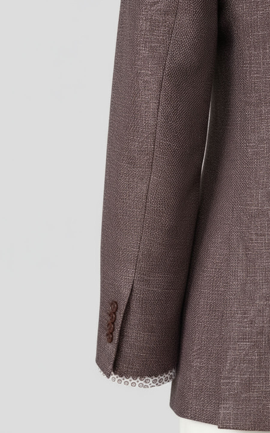 Men Custom Tailored Brown Plaid Wool Blazer Suit Jacket