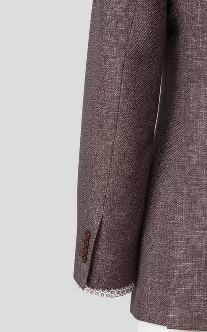 Men Custom Tailored Brown Plaid Wool Blazer Suit Jacket