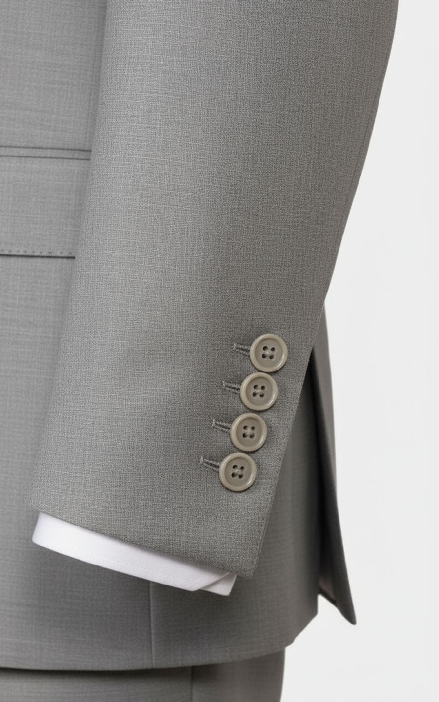 Premium Custom Suit Grey Men Tailored Formal Wedding Business