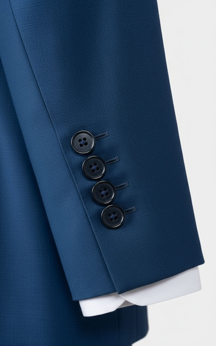 Custom Navy Blue Tailored Suit Set Men Business Formal Wear