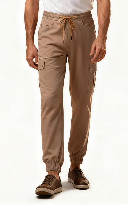 Premium Khaki Stretch Casual Pants - Custom Fit