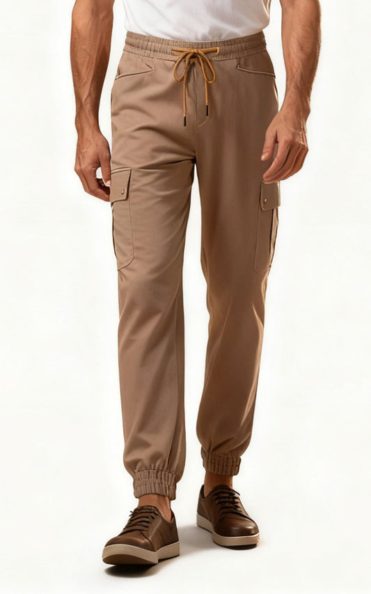 Premium Khaki Stretch Casual Pants - Custom Fit