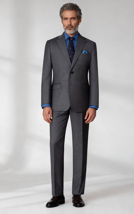 Gray Business Suit - Custom Tailored Online