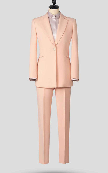 Elegant Pink Business Suit - Professional Two-Piece Set