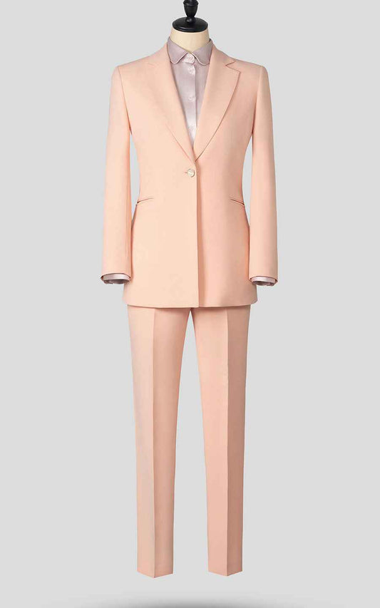 Elegant Pink Business Suit - Professional Two-Piece Set