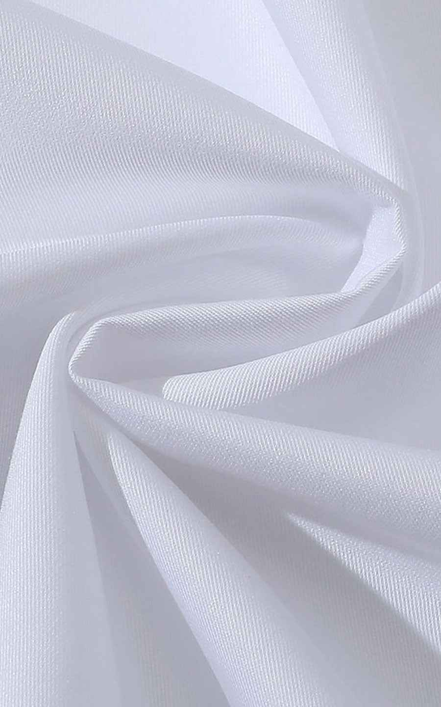 Men's White Embroidered Long Sleeve Custom Shirt