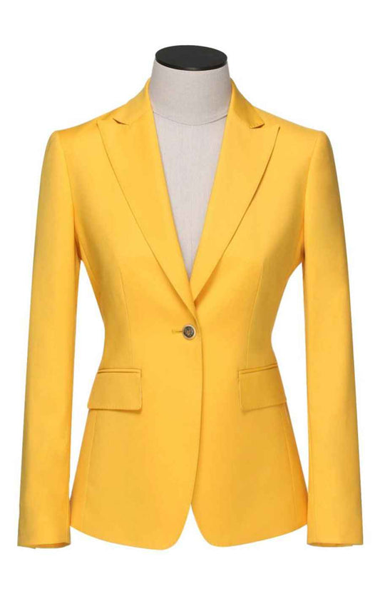Women's Yellow Professional Blazer