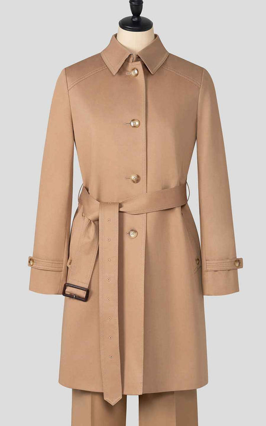 Classic Beige Trench Coat - Timeless Elegance