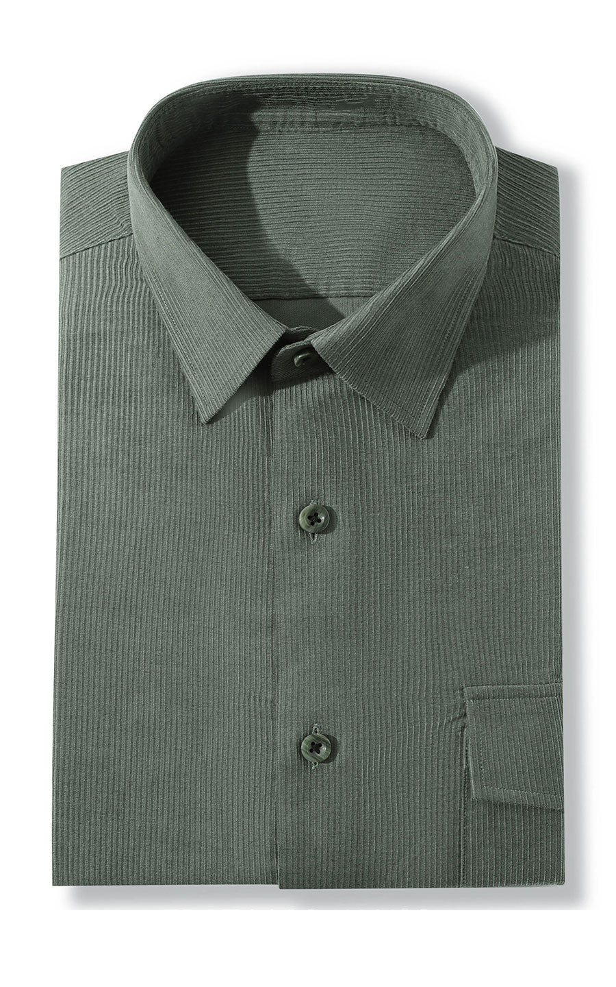 Men's light green shirt front - custom dress casual