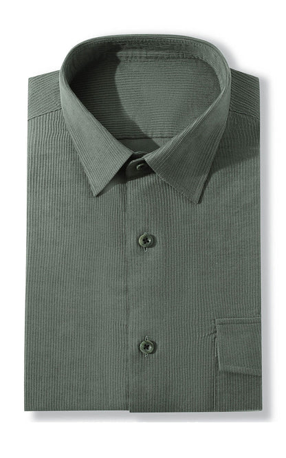 Men's light green shirt front - custom dress casual