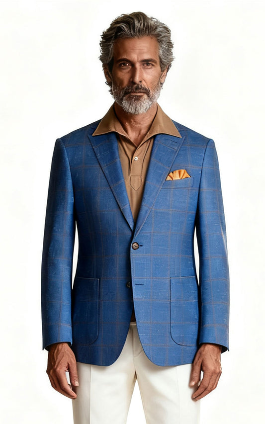 Custom Blue Blazer - Tailored Men's Suit Jacket